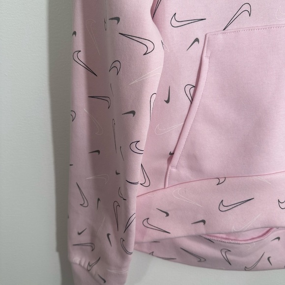 Girls Pink Nike Hoodie Sweatshirt Sz L 10-12 - Picture 2 of 9